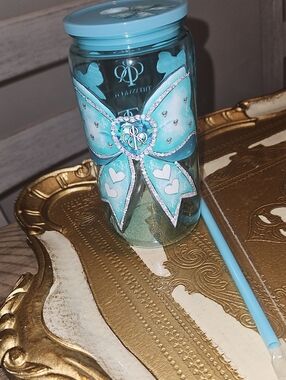 Tumbler Plastic Blue with Custom Print New
